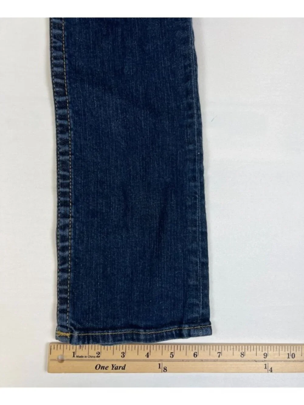 Vintage True Religion Women’s Size 25 Straight Leg Jeans Dark Wash Made in USA - Picture 7 of 10